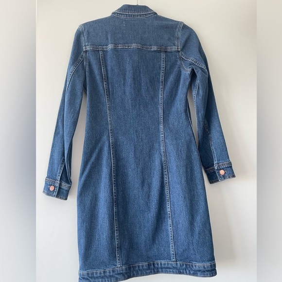 Madewell seamed denim dress small - Picture 4 of 9